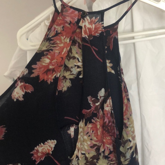 UO Kimchi Blue High Low Floral Halter Dress - Picture 5 of 6